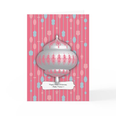 Baby Girl's First Christmas Cards by PleaseLouise