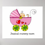 Baby girl's nursery room