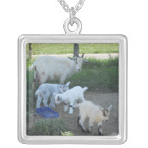 Baby Goat Family Pendants