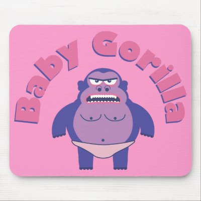 Baby Gorilla Mousepad by glenndesigns