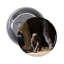 Baby Gorilla Pinback Buttons