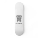 Baby gray elephant skate board decks