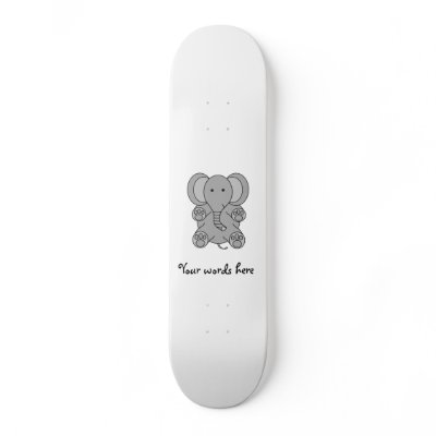Baby grey elephant skate board decks by Brothergravydesigns