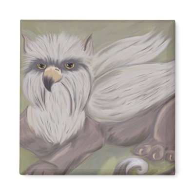 Baby Gryphon Refrigerator Magnet by Faeryhuggles
