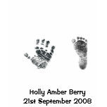 Baby Hand & Foot Imprint Ladies T Shirt