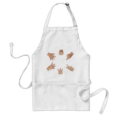 Baby Hands Aprons by VectorGraphics