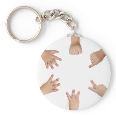 Baby Hands Key Chain by VectorGraphics