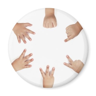Baby Hands Refrigerator Magnet by VectorGraphics