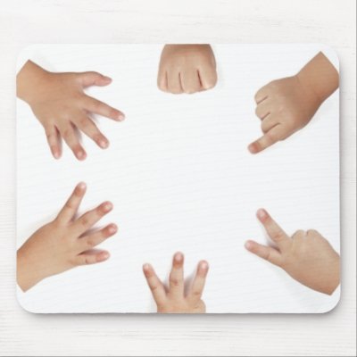 Baby Hands Mouse Pads by VectorGraphics