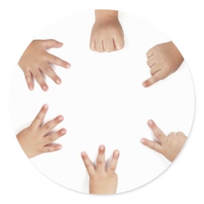 Baby Hands Sticker by VectorGraphics