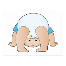 Baby Head Boy Postcard