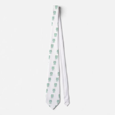Baby Hippo Cartoon Neck Tie by BurchellDesign