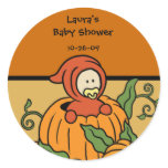 Baby in a Pumpkin Orange Sticker