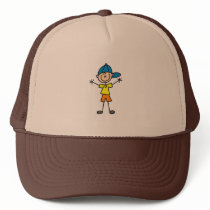 Baby In Carriage Stick Figure Hat