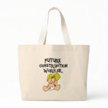 Baby in Hardhat Construction Tote Bags