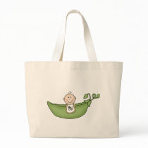 Baby in Pea Pod Tote Bag