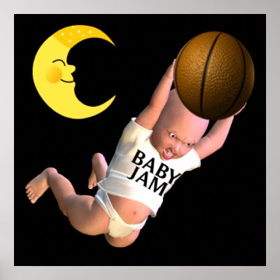 Baby Jam Basketball Poster by Baysideimages