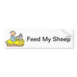 Baby Jesus Feeding His Sheep Bumper Sticker