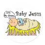 Baby Jesus In Manger Sticker