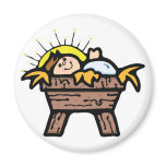baby jesus fridge magnet