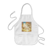 Baby Jesus Nativity with Lambs and Donkey Aprons