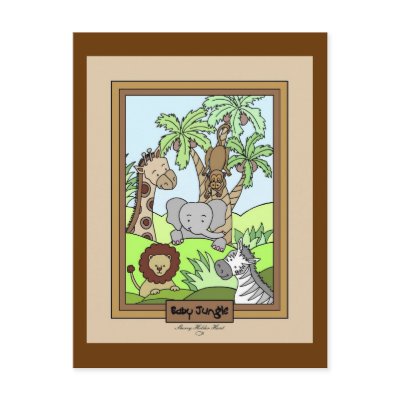 Baby Jungle 20-Baby Shower Invitation by CookieCrumblers