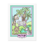 Baby Jungle 25-Baby Shower Invitation - Customised postcards