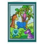 Baby Jungle 7 Card - Customised