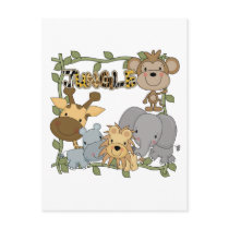 Baby Jungle Animals Tshirts and Gifts Postcard