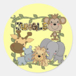 Baby Jungle Animals Tshirts and Gifts Stickers