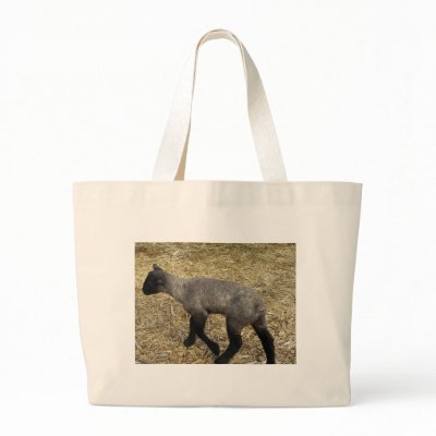 baby lamb canvas bag by pinkypetals
