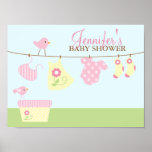 Baby Laundry Baby Shower Welcome Sign