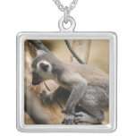 Baby Lemur Sterling Silver Necklace