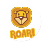 Baby Lion Cartoon Sticker