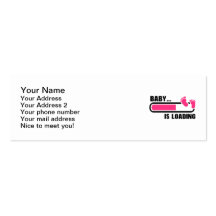 Baby loading business card