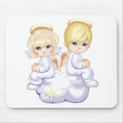 Baby Love Angels Mousepad by BabyLoveTees