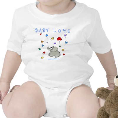 BABY LOVE (blue) Onesie or Shirt by Computious