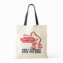 Baby Loves Red Sox Tote Bags