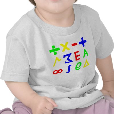 Baby Math Shirts by LabKitty