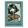 Baby mermaid with fish by Tanya Bond