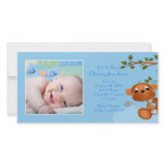 Baby Monkey PHOTO  Boy Birth Announcement photo cards