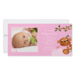 Baby Monkey PHOTO  Girls Birth Announcement photo cards