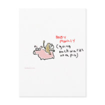 Baby Monkey (riding backwards on a pig)