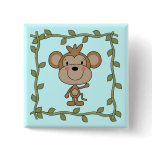 Baby Monkey Tshirts and Gifts Pinback Button