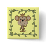 Baby Monkey Tshirts and Gifts Pinback Buttons