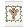 Baby Monkey Tshirts and Gifts Greeting Card