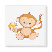 Baby Monkey with Banana