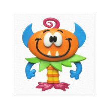 Baby Monster Stretched Canvas Prints