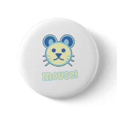 Baby Mouse Cartoon Buttons by BurchellDesign