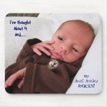 Baby mousepad Aunt Rocks My Aunt Rocks